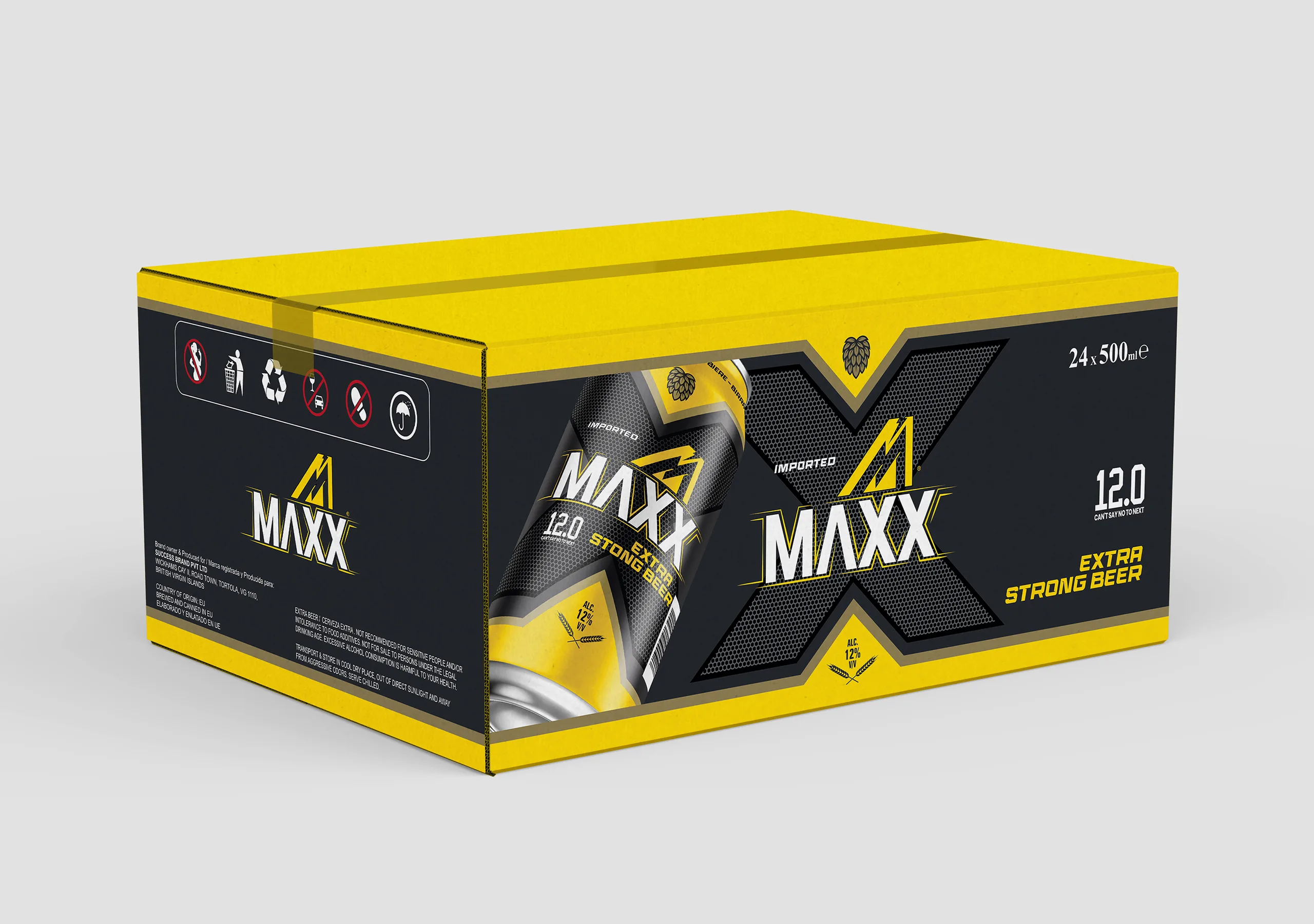MAXX Beer Packaging Design