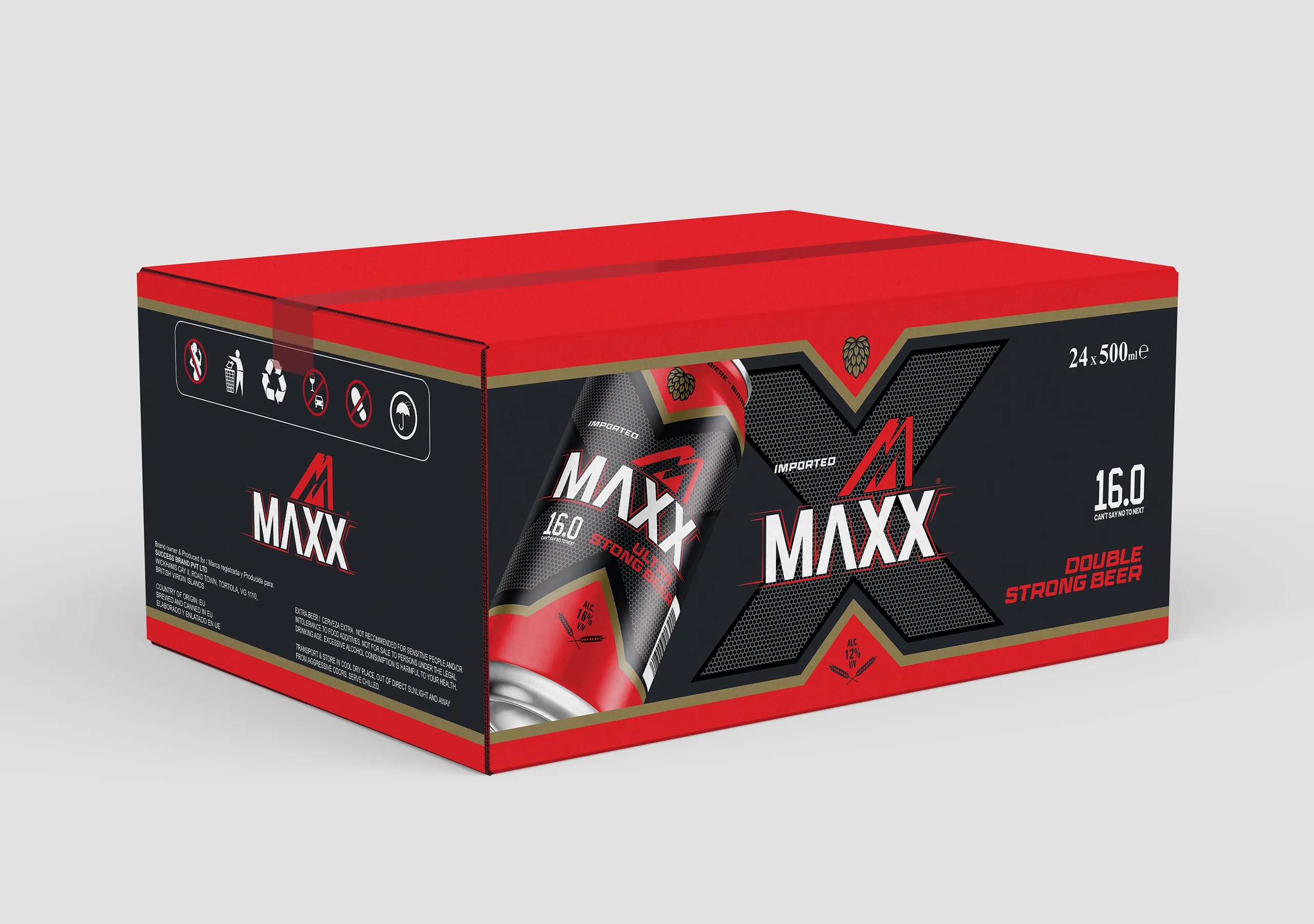 MAXX Beer Packaging Design