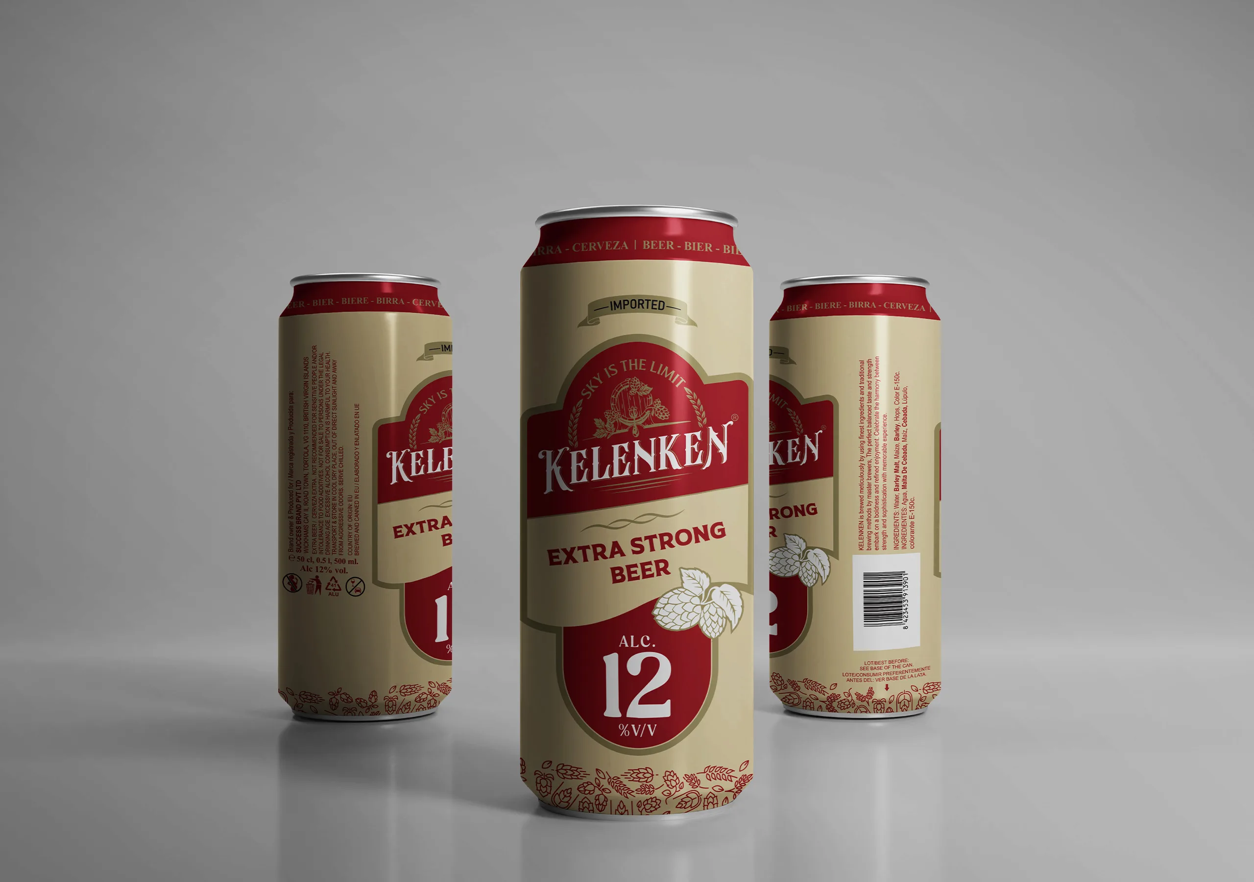 Kelenken Beer Packaging Design