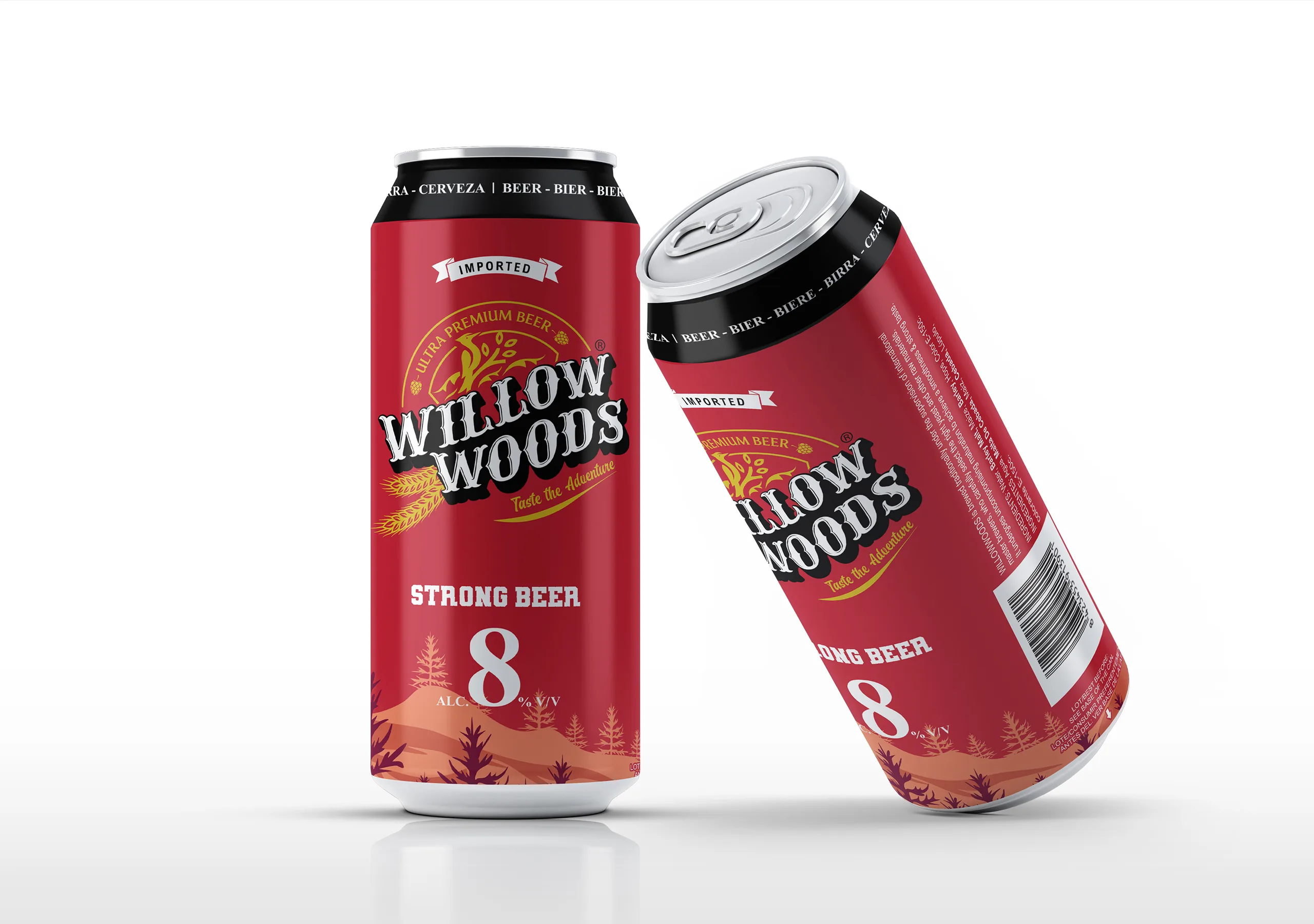 Willow Woods Beer Packaging Design