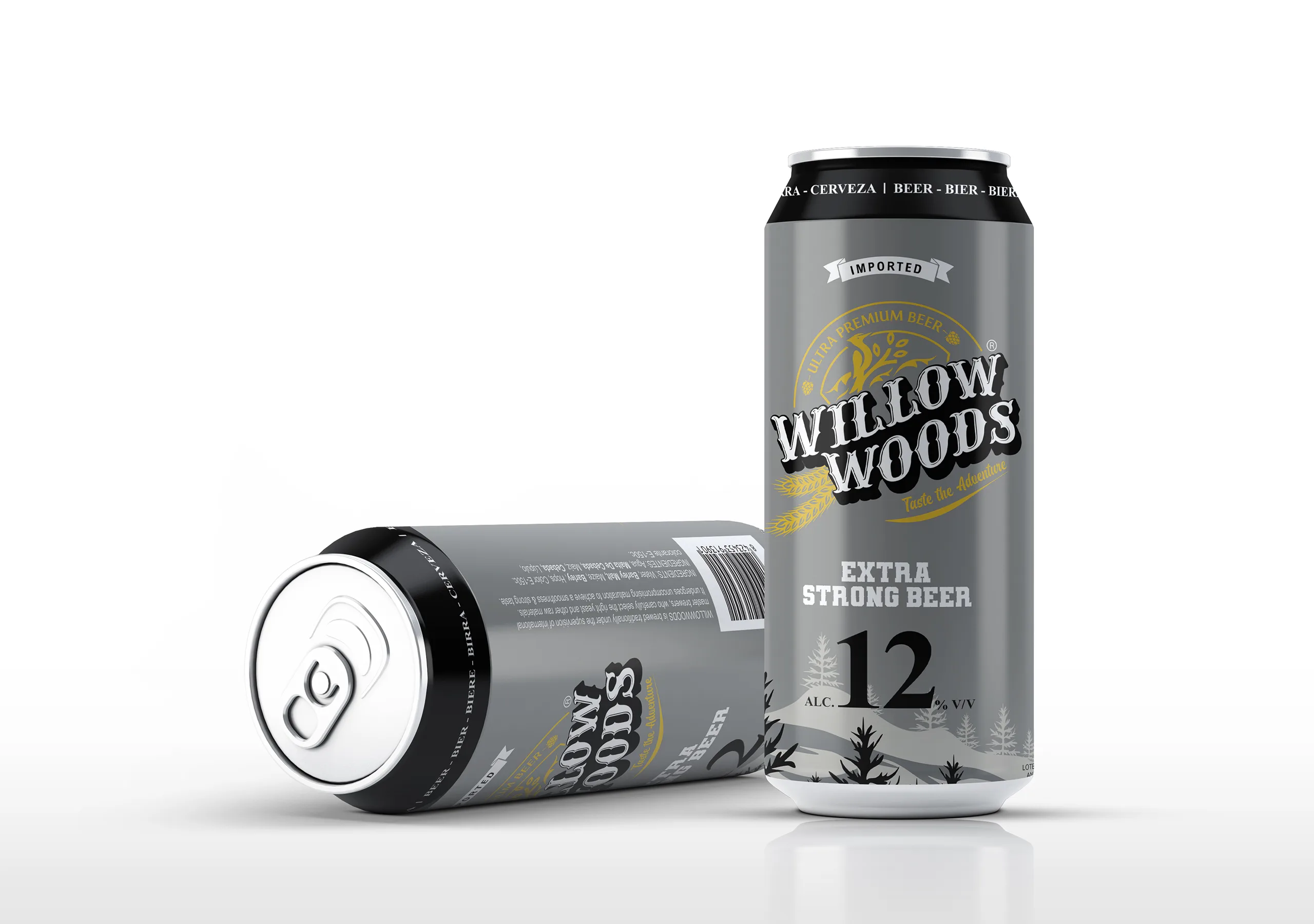 Willow Woods Beer Packaging Design
