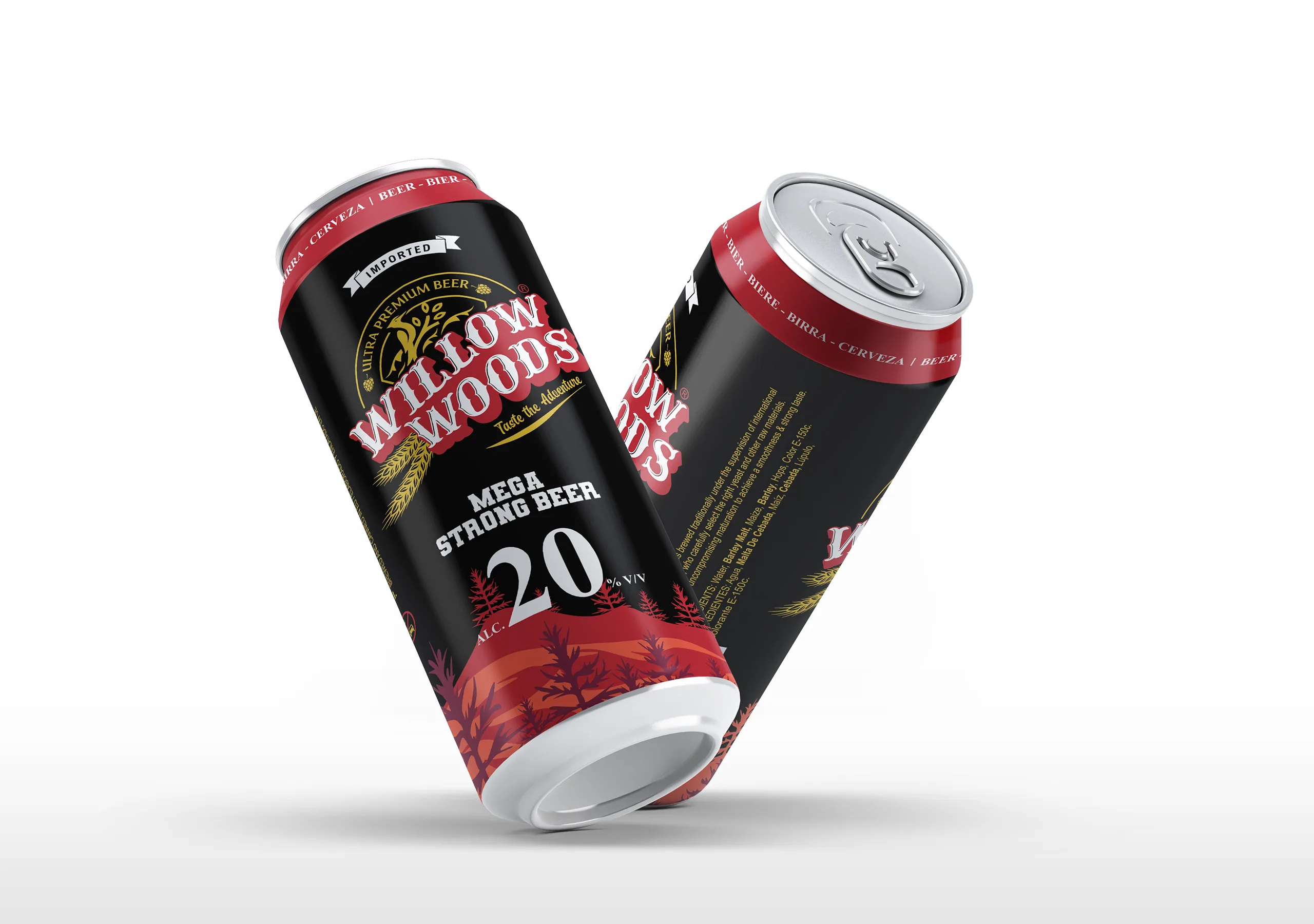 Willow Woods Beer Packaging Design