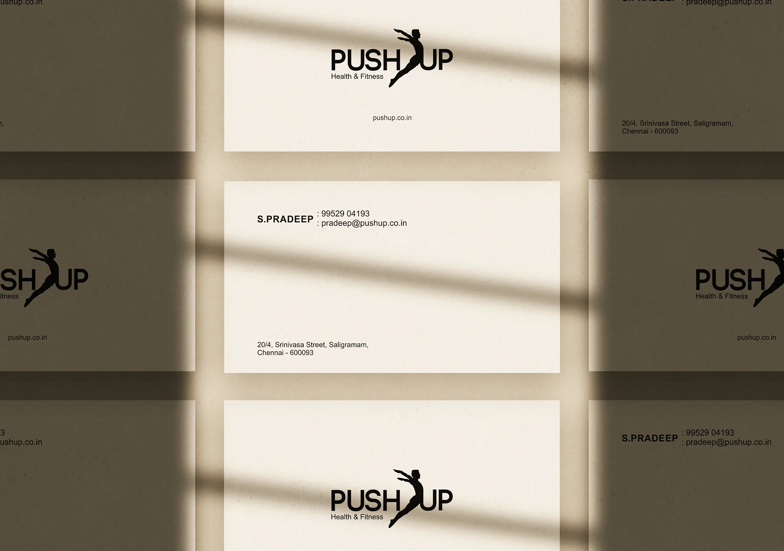 Push Up Fitness Brand Identity Design