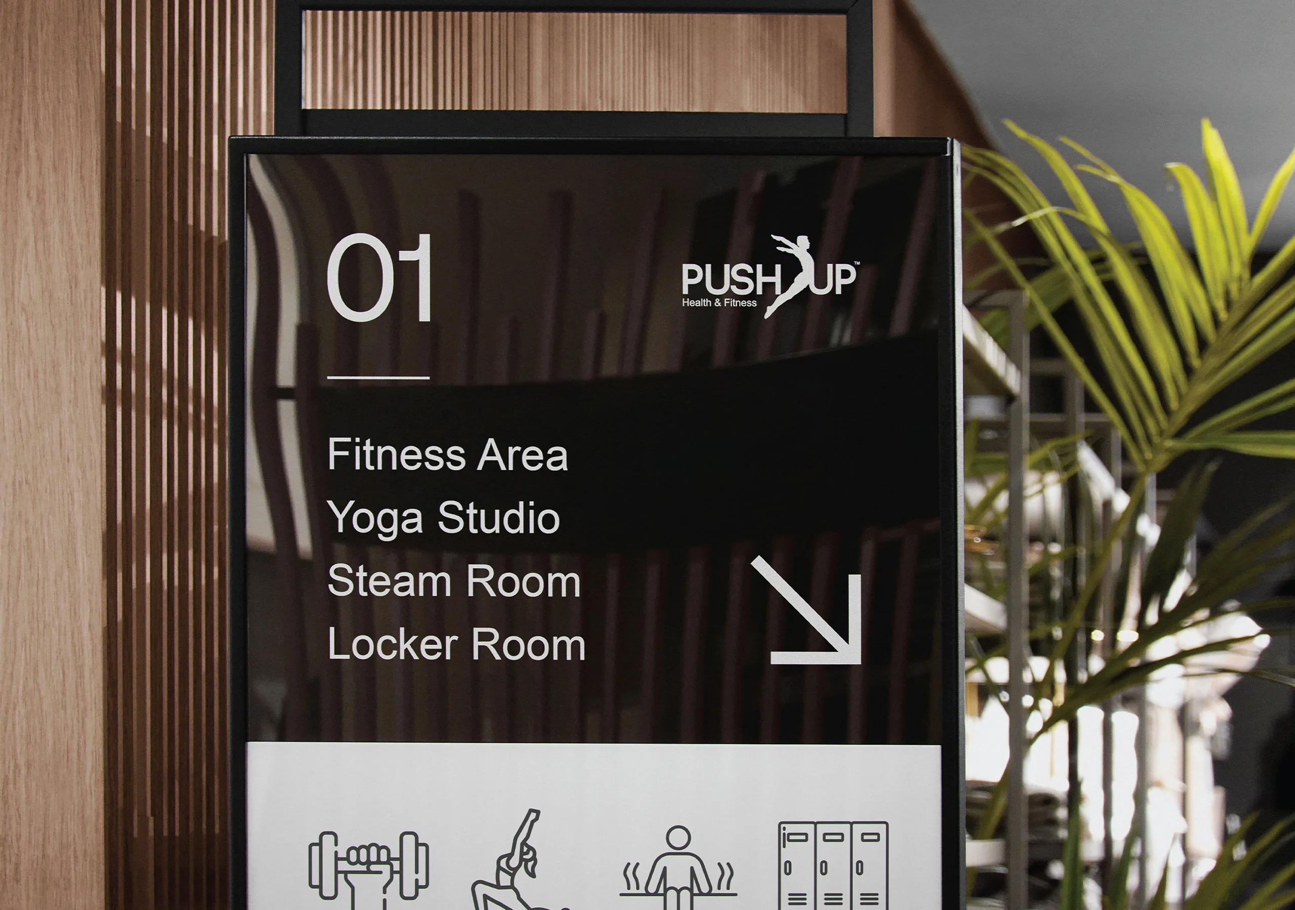 Push Up Fitness Brand Identity Design